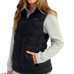 Huk Women's Wave Black Quilted Vest